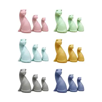 1:12 Miniaturni Mačka Zbirateljske Figurice Ročno Živali Kip za Dekor