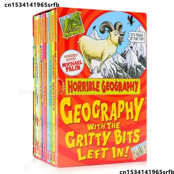 10 Knjig/Set Grozno Geografije Otroci Zbirka Knjižnica Box Set Otrok Osnovnošolskega Izobraževanja angleško Knjigo Stripov S