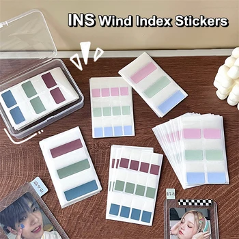 10PCS Morandi Barve Srčkan DIY Photo card (pomnilniška Kartica Rokav Nalepke Indeksne Oznake Pisane Nalepke korejskem Slogu Zaznamki Lepljive Opombe