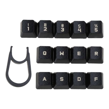 13PCS Mehanske Tipkovnice Keycaps za G910 G810 G413 G310 Romer-G Keycap Backlit za Ključne Skp Black Teksturo Padec Ladijskega prometa