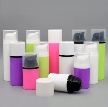 15ml30ML50ml barva plastike brezzračnim steklenico vakuumske črpalke losjon emulzija serum temelj toner za nego kože, kozmetične embalaže