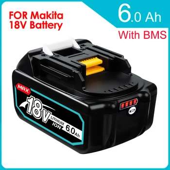18V 6.0 Ah BL1860b Polnilna Litij-ionska Baterija Za Makita 18 Volt električna Orodja BL1860 BL1830b BL1850b BL1840 LXT-400 6A