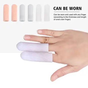 1PAIR Gume Non-slip Anti-statični Prst Posteljice iz Lateksa za Enkratno uporabo Prst Kritje Roke Zaščitnik Rokavice Nail Art Orodje