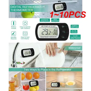1~10PCS Hladilnik Termometer Anti-vlažnost Hladilnik Zamrzovalnik Električni Digitalni Termometer, Temperaturo Monitor LCD Zaslon z