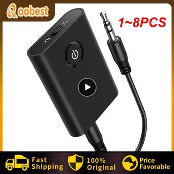 1~8PCS v 1 Brezžične Bluetooth, združljiva 5.0 Oddajnik Sprejemnik Chargable za TV PC Avto Zvočniki 3.5 mm AUX Hifi Glasbeni Avdio