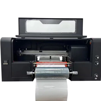 2 v 1 Dve Tiskalnih Glav Zlata Folija za Tisk nalepk Pralni Roll Tiskalnik A4 formata A3 Digitalni UV Nalepke DTF Ploščad Tiskalnik