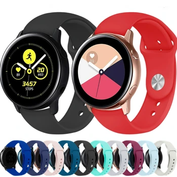 20 mm 22 mm Watch Band za Samsung Galaxy Watch Aktivno 2/3/4/5/Prestavi S3/Huawei Watch GT/2/3/Pro Šport Silikonsko Zapestnico Manžeta