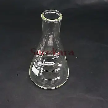 200 ml Ozkem Vratu Borosilicate Stekleno Erlenmajerico Bučka Erlenmeyer Za Kemijo, Laboratorij