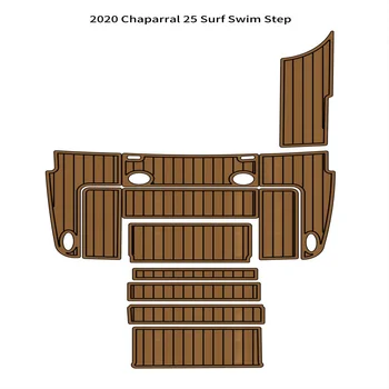 2020 Chaparral 25 Surf Plavati Korak Platformo Čoln EVA Peno, Teak Krova Talna Ploščica Mat, Varnostno Samolepilni SeaDek Gatorstep Slog