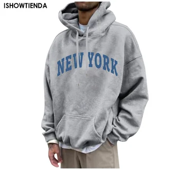 2023 moška Majica New York Pismo Tiskanja Hoodies Trenirka, Majica Prevelik pulover s kapuco Hip Hop Puloverji Moška Oblačila