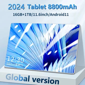 2024 Globalni Različici Tablet Android 11.0 5G 16GB RAM-1TB ROM 8800mAh Pametnih tablet za 11,6 palca tablette 16MP+32MP 10 jedra