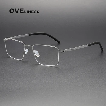 2024 Letnik Čistega Titana Očala Okvir Moških Recept Kratkovidnost Optičnih Očal Okvir moški Retro Oblikovalec Razkošje Očala
