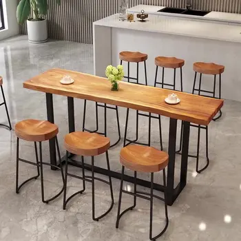 204Modern preprost bar stoli iz Masivnega lesa Nordijske doma bar blato recepciji aparat za priložnostne restavracija kovanega železa stoli