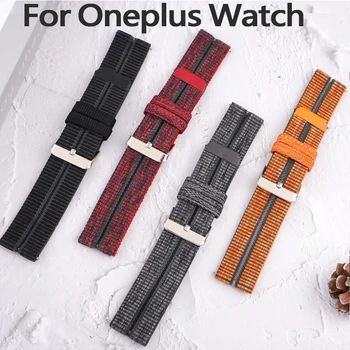 22 mm Nove najlon trak correa Za Oneplus Watch Smartwatch Watchband Zamenjava Pasu Zapestnica Dodatki