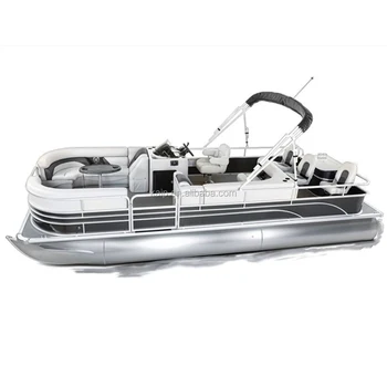 22ft aluminija pontona čoln rekreacijske dejavnosti luksuzni tritoon jahto za ribolov /Poceni Aluminija pontona čoln čoln triton
