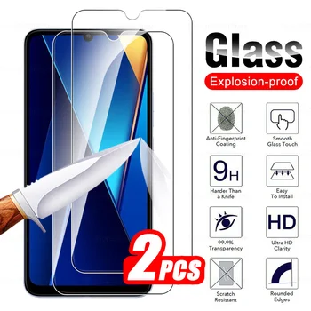 2Pcs Kaljeno Steklo Za Xiaomi Poco C65 Polno Zajetje Screen Protector Malo Pofo Pocco Poxo C 65 65C PocoC65 4G 2023 6.74 palčni