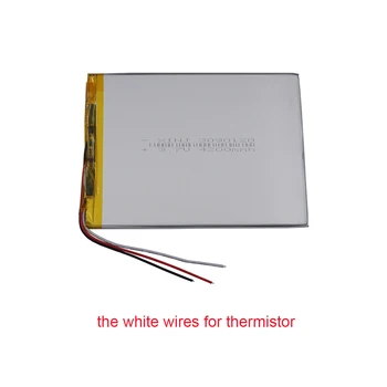 3,7 V 4200 mAh 15.54 Wh Thermistor 3 Žice Polymer Li Lipo Baterijo za ponovno Polnjenje Celic 3090120 Za GPS Lučka LED Tv Škatlo Tablet PC