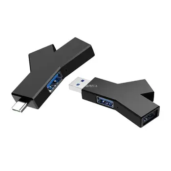 3-Port USB TypeC Hub USB3.0 2.0 Adapter za Prenosni Računalnik FlashDrive Dropship