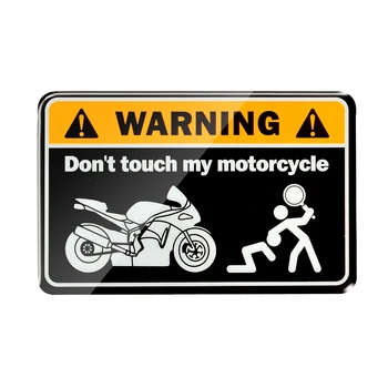 3D Opozorilo Don ' t Touch My Motocikel Tank Nalepke Nalepke Motocikla, Ninja Tank Nalepke za Univerzalno MOTO Tankpad