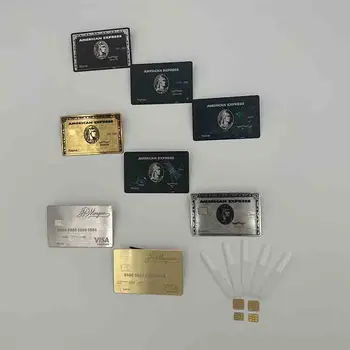 4442 Meri visoko kakovost NOVE RFID Kovin Kartice Brezkontaktne Kartice NFC Poslovna vizitka Kovin z šatulji