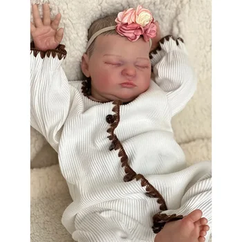 48 cm Lutke Laura Newborn Baby Velikost Dotik Mehka Enako Kot Slika Realističen 3D Kože Strani Podrobne Naslikal Žile za Otroke Darilo Igrača