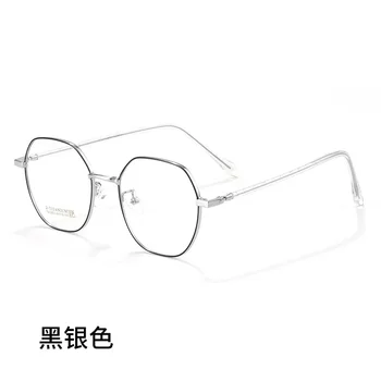 49 mm nemagnetni titana full frame poligonske eyeglass okvir za moške in ženske z anti modri recept očala frame33023
