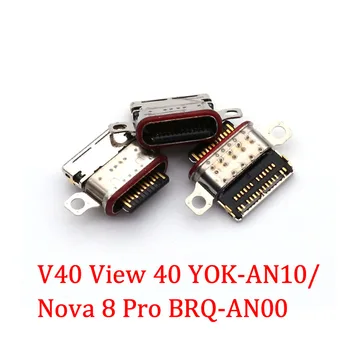 5-10pcs Tip C Micro Usb Polnilec Za Huawei Honor V40 Prikaz 40 YOK-AN10/Nova 8 Pro BRQ-AN00 polnilni Priključek Dock Stojalo Vrata
