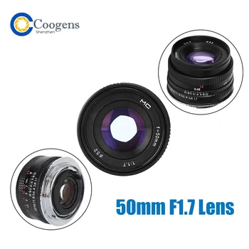 50 mm F1.7 Velike Zaslonke Standard Prime Full Frame Portret Ročno Ostrenje Objektiv za Canon EOS PK M42 Nikon Sony AF SLR Fotoaparat