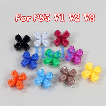50PCS Zamenjava Plastičnih Kristalno Križ Gumbi D Pad Driection Tipko Komplet Za PlayStation 5 PS5 V1 V2 V3 Krmilnik