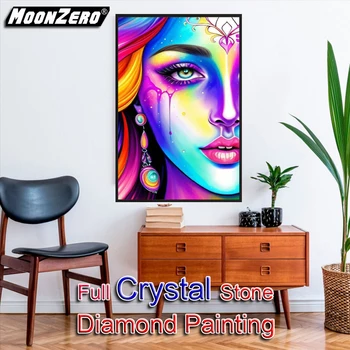 5D Diy 100%Kristalno Diamond Slikarstvo Kompleti Lepoto, Poln Kvadrat Mozaik Vezenje Navzkrižno Šiv Diamantno Art Crystal Doma Docer 230920