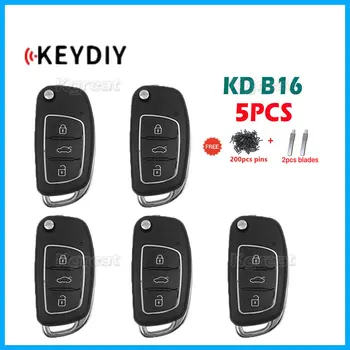 5pcs KEYDIY KD B16 Univerzalni Daljinski Avto Ključ za KD900/KD-X2/KD-MAX Tipko Programer B Series Daljinski upravljalnik za Hyundai Slog