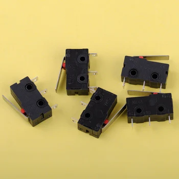 5pcs Črni Plastični Odmične Ročice Mikro Stikalo AC 125V 5A KW4-3Z-3 Za Mlin CNC