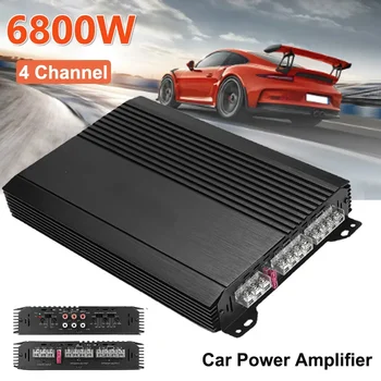 6800W 4-kanal 4-way Avto High Power Amp Ojačevalnik Univerzalni Zvok Subwoofer Strokovno 12V Ojačevalniki Zvoka za Zvočnike