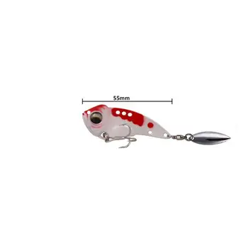 8.5-17 g 4.5-6 cm Ribolov Kovinski VIB Težko Privabiti z Žlico Kolesce 3D Oči Žive Vibracije Fishing Lure Vabe za Ribolov Reševanje