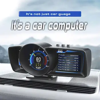 A600 Glavo Gor Zaslon HD LCD OBD Instrument GPS Smart Avto HUD Profil Digitalni Števec Varnostni Alarm Vode&Oil Temp. Vrt. / MIN
