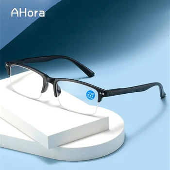 Ahora Klasičnih Kvadratek Obravnavi Očala Moški Ženske Z Dioptrije Ultralahkih Haf Okvir Očala Moški Presbyopic Očala +2.5