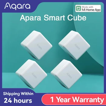 Aqara Magic Cube Krmilnik Zigbee pod Nadzorom Različic, ki jih Šest Ukrepov app mi domov Za Xiaomi Pametni Dom Naprava Pametna Vtičnica