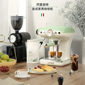 Ariete Doma italijanski Pol-avtomatski Retro aparat za Kavo Majhne Poklicne Koncentrirane Pare Eno Mlečne Pene aparat za Kavo Stroj