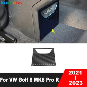 Avto Armrest Zadaj Proti-kick Pad Plošča Pokrov Trim Za Volkswagen VW Golf 8 MK8 Pro R 2021 2022 2023 iz Nerjavečega Notranja Oprema