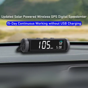 Avto PC+ABS Črna Brezžična Sončne Avto HUD Head Up Display Digital GPS merilnik Hitrosti Vožnje Pribor Za Vozila