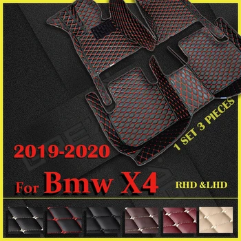 Avto predpražnike za BMW X4 G02 2019 2020 po Meri auto stopalo Blazinice avtomobilska preproga pokrov