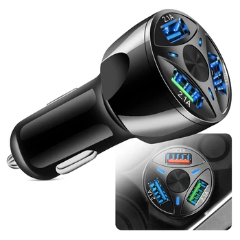Avto USB Polnilec za Hitro Polnjenje 3 Vrata za Hyundai Solaris ix35 i20 i30 i40 Elantra Tucson Elantra Creta Santa fe Kauai