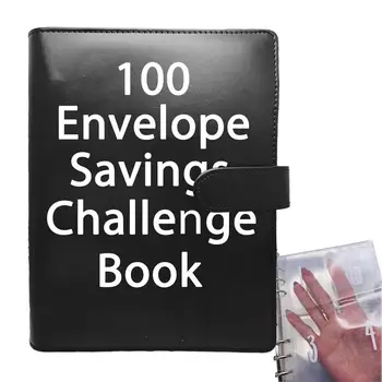 B5 Velikost Denar Varčevanje Knjiga, $5050 proračunskem 100 Sredstev Denarni Prihranki Izziv, Prihranek Denarja Načrtovalec, PU Usnje