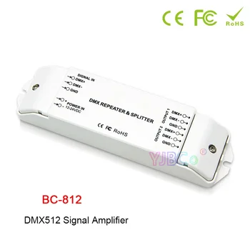 BC-812 DMX512 Signala moč repetitorja DMX ojačevalnik 1 do 2 kanalni izhod DMX moč splitter DMX led krmilnik,DC12V -24V