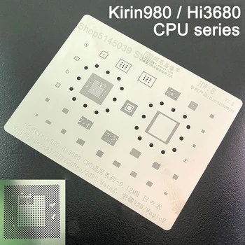 BGA Šablona Za Huawei Mate 20X 20 Pro Čast V20 Magic 2 BGA Matrica Kirin980 Hi3680 CPU Reballing IC BGA Spajkanje Predlogo