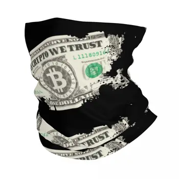 Crypto Zaupamo Bitcoin Ruta Kritje Vratu Natisnjeni AMERIŠKIH Dolarjev Čarobni Šal Toplo Glavo Pohodništvo Unisex Odraslih Dihanje