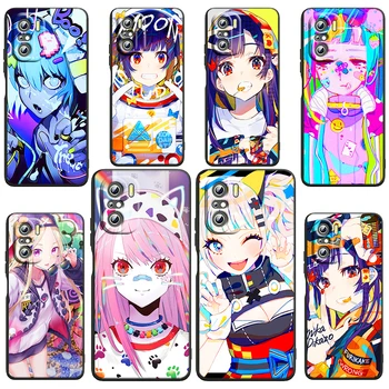Dekle Ilustracije Umetnosti Anime Primeru Telefon Za Xiaomi Redmi K50 K40 Gaming 10 10C 9AT 9A 9C 8 9T 7A, 6A 5 4X Fundas TPU Črno
