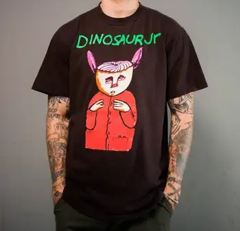 Dinosaur Jr Brez Zvoka 1994 Nikoli Rabljeni Santa Monica Državljanske T-Shirt DA00012 dolgimi rokavi