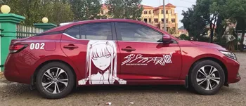 DRAGA v FRANXX NIČ DVEH Anime Dekle Avto Nalepke Nalepke Vinyl fit vsak avto