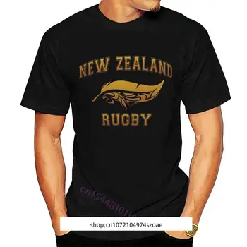 Eed Pria Motiv Kustom Leher O Načinu Katun 100% T Shirt Wanita Lucu Hitam Matahari Terbenam Maori Rugby Selandia Baru